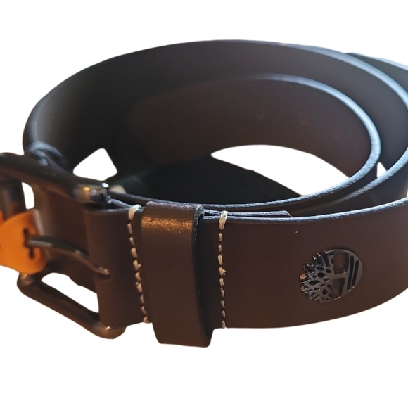 NEW! TIMBERLAND Genuine Leather Men's Dark Brown Belt XL 42/44. - Picture 2 of 4